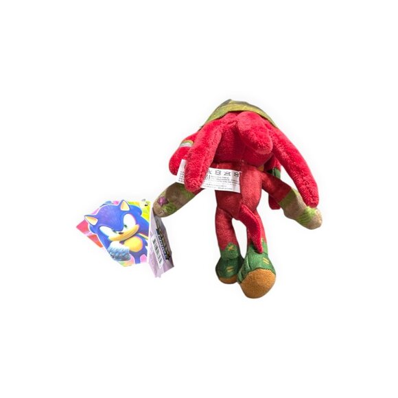 SONIC PRIME NETFLIX Plush Clip-On 15cm 6" Knuckles Keyring Toy - NEW with Tags - Picture 2 of 6